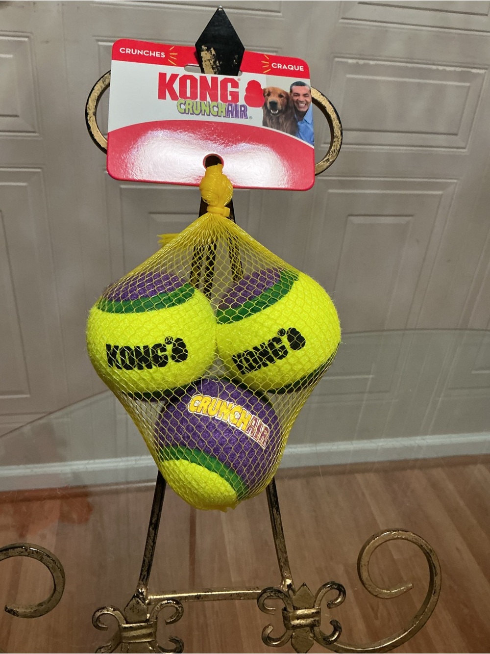 KONG SqueakAir Tennis Balls Dog Toy 3-Pack Medium New Sealed Squeaky